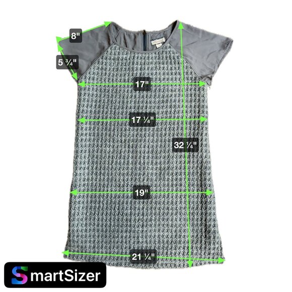 2/$18 Sale!  Ethereal Womens Gray Textured Wool Knit Mini Dress S‎ 70s Mod Y2K - Picture 2 of 7